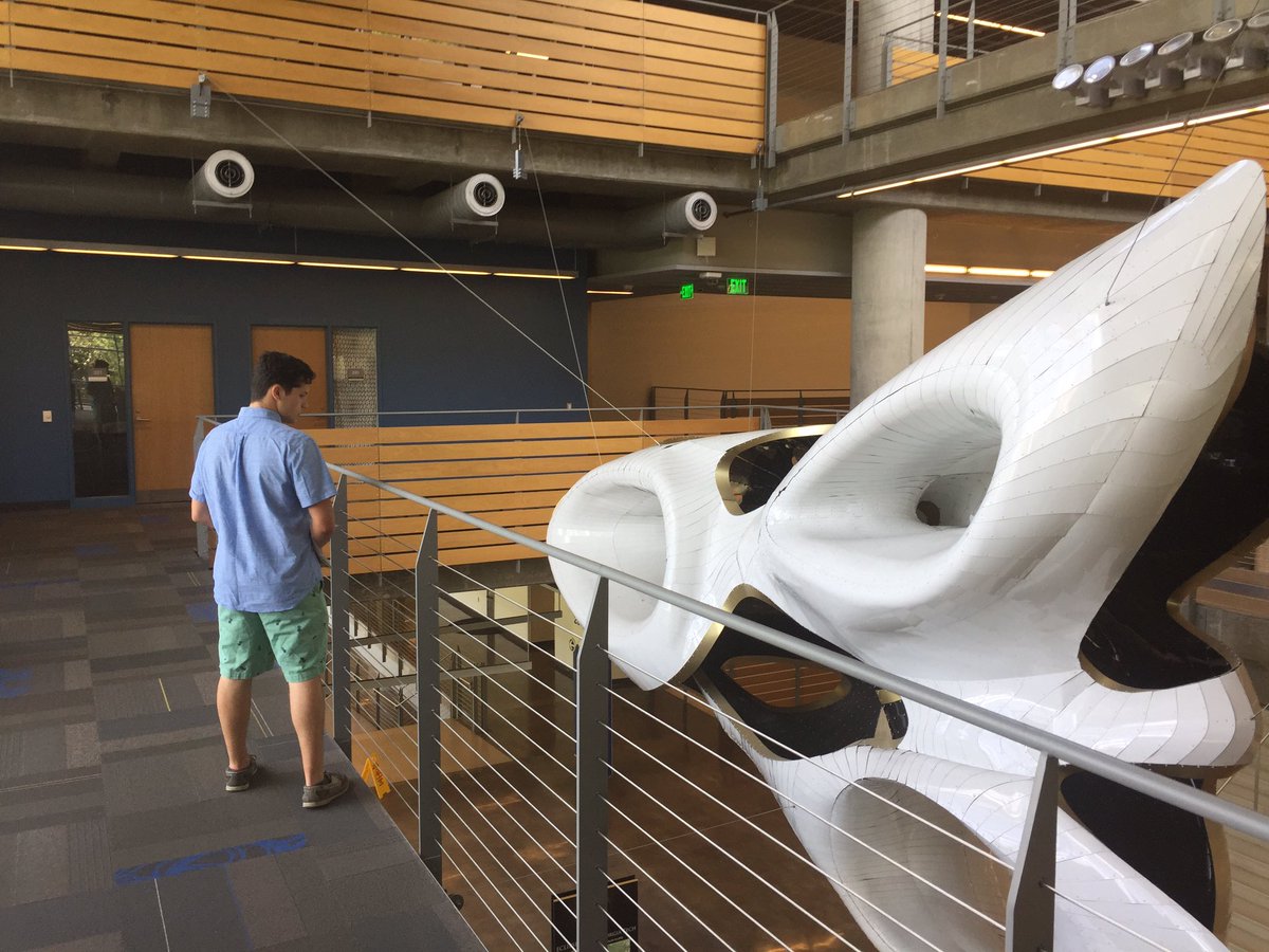 LuposPHYSICS's tweet photo. Beautiful campus, so inspiring, creative.  Great contemplative spaces.  My son really loving it #designbloc https://t.co/AiJXGDlLtI