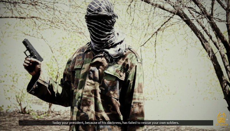 Yassinjuma's tweet photo. #Alshabaab releases video of the execution of captured KDF soldier Leonard Maingi after #Kenya govt declined negotiation for his release. https://t.co/NVvuIe7tdc