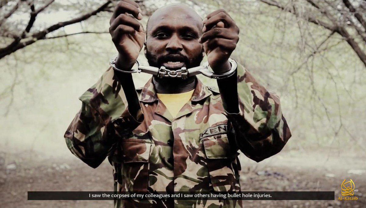 Yassinjuma's tweet photo. #Alshabaab releases video of the execution of captured KDF soldier Leonard Maingi after #Kenya govt declined negotiation for his release. https://t.co/NVvuIe7tdc