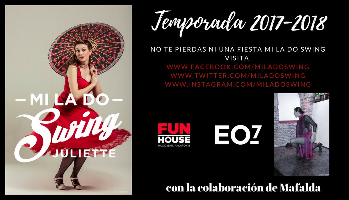 lamusicaamilado's tweet photo. #miladoswing #fiesta #swing #eo7 #funhousemusicbar #madrid #mepasoeldiabailando #baile #lindyhop #septiembre https://t.co/kUuSlOKjQk