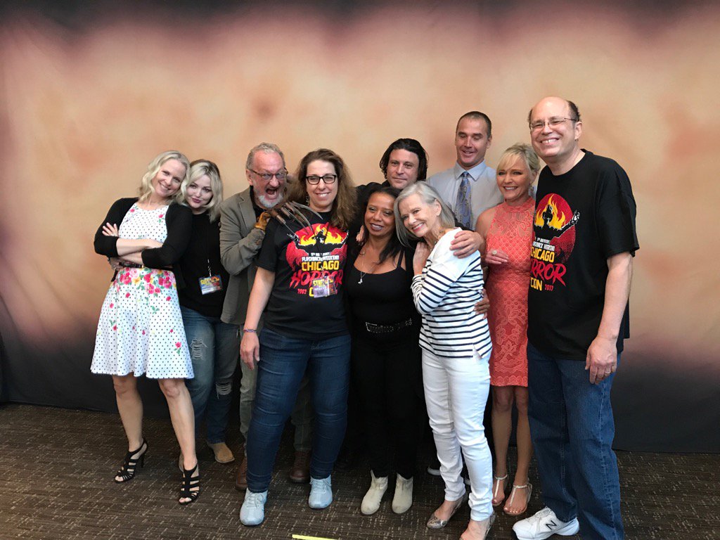 RobertBEnglund's tweet photo. Hanging with the cast of Nightmare 4 plus Mike and Mia @FBWHorrorCon. Where are you?? https://t.co/xrHfaSm3XJ