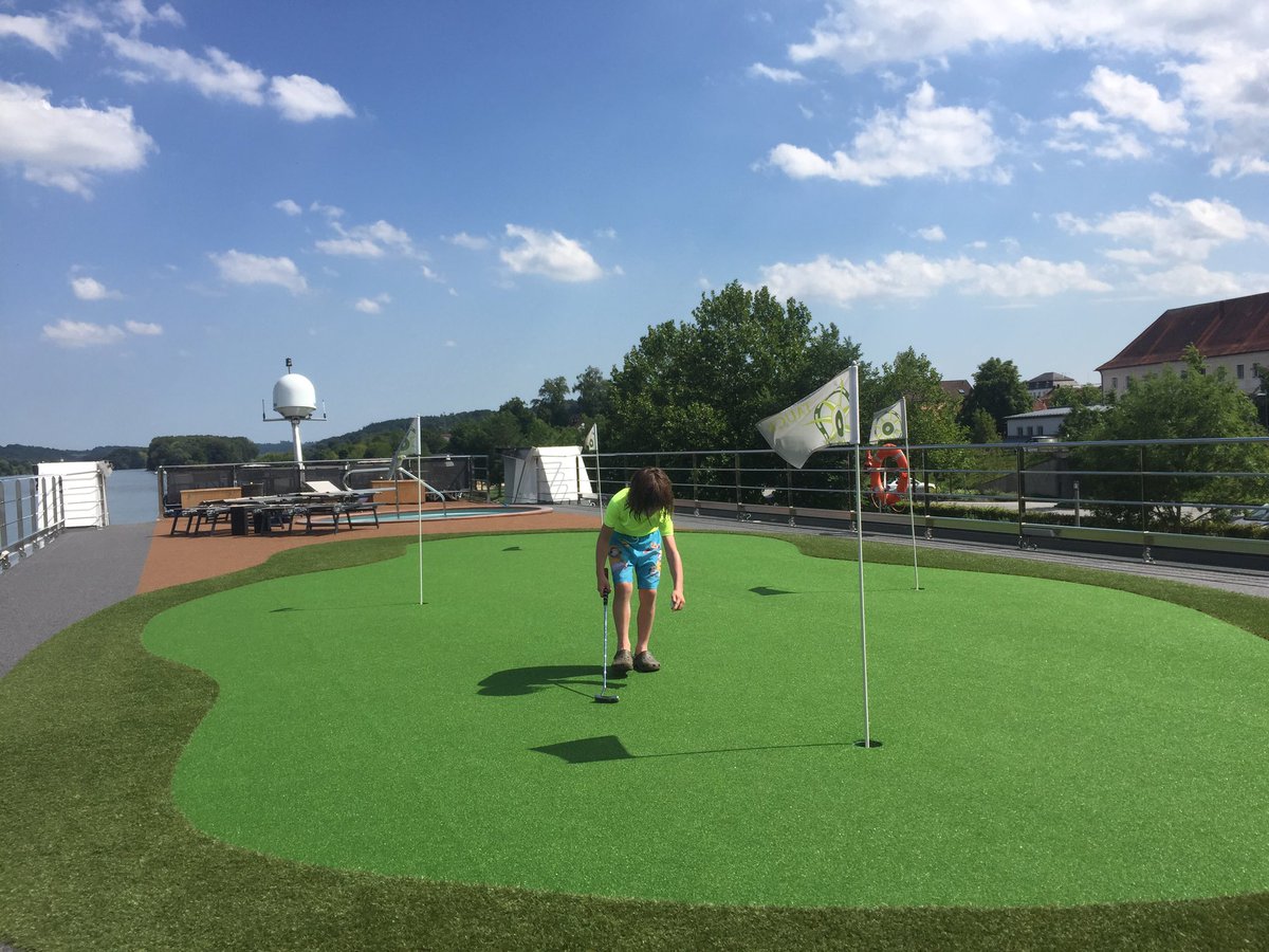 CruiseCriticUK's tweet photo. Hot tub? Yes. Putting green? Yes. Lots of loungers? Yes. @tauck #msjoy has it all! @TauckUK @TauckJennifer @AdamJMCoulter https://t.co/6x6N6zi91m