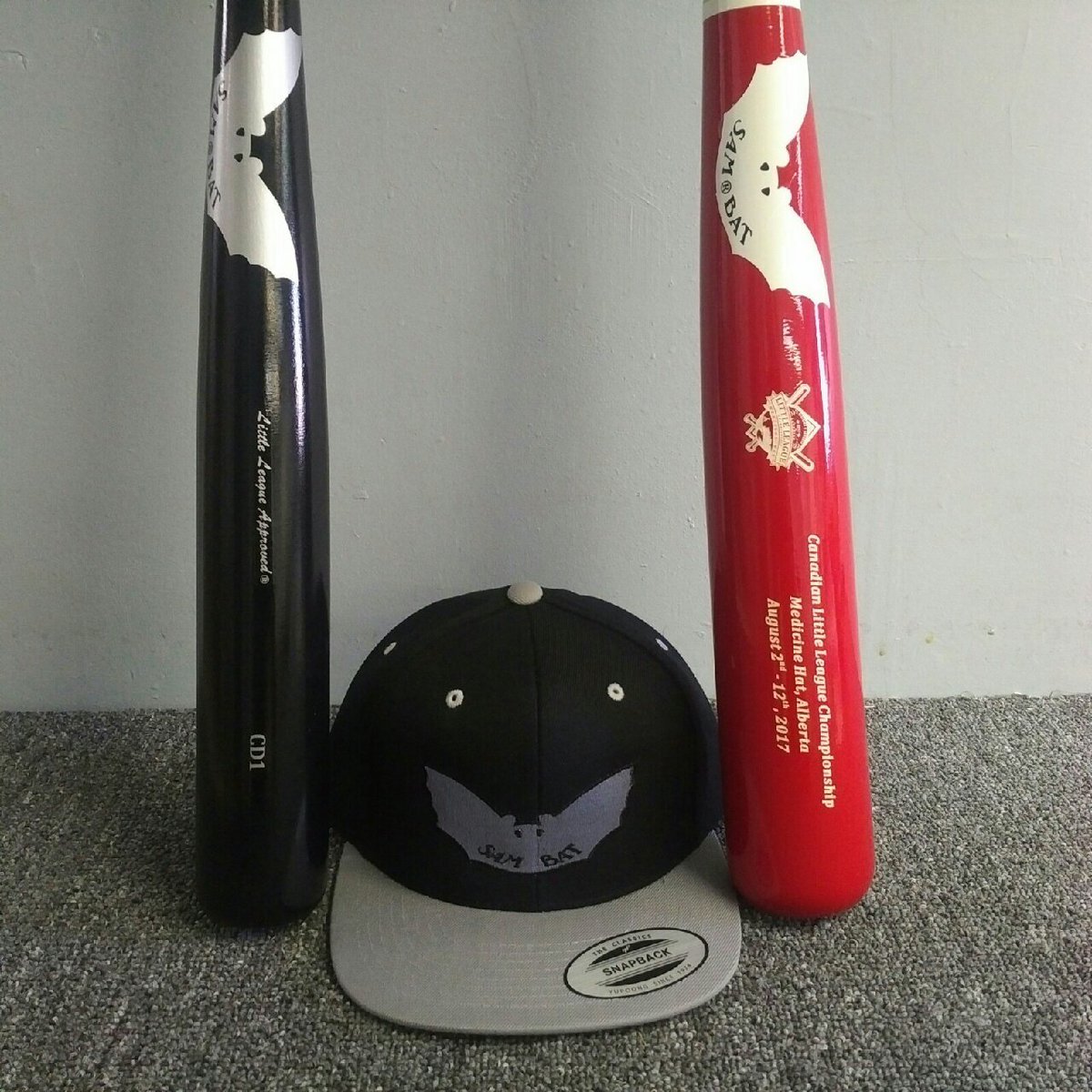 In honour of the <a href="/2017Canadians/">D4 Alberta LittleLge</a> this week's #SamBatSaturday is an LLCD1 and a Sam Bat Snap Back! #Retweet to enter, winners announced Friday