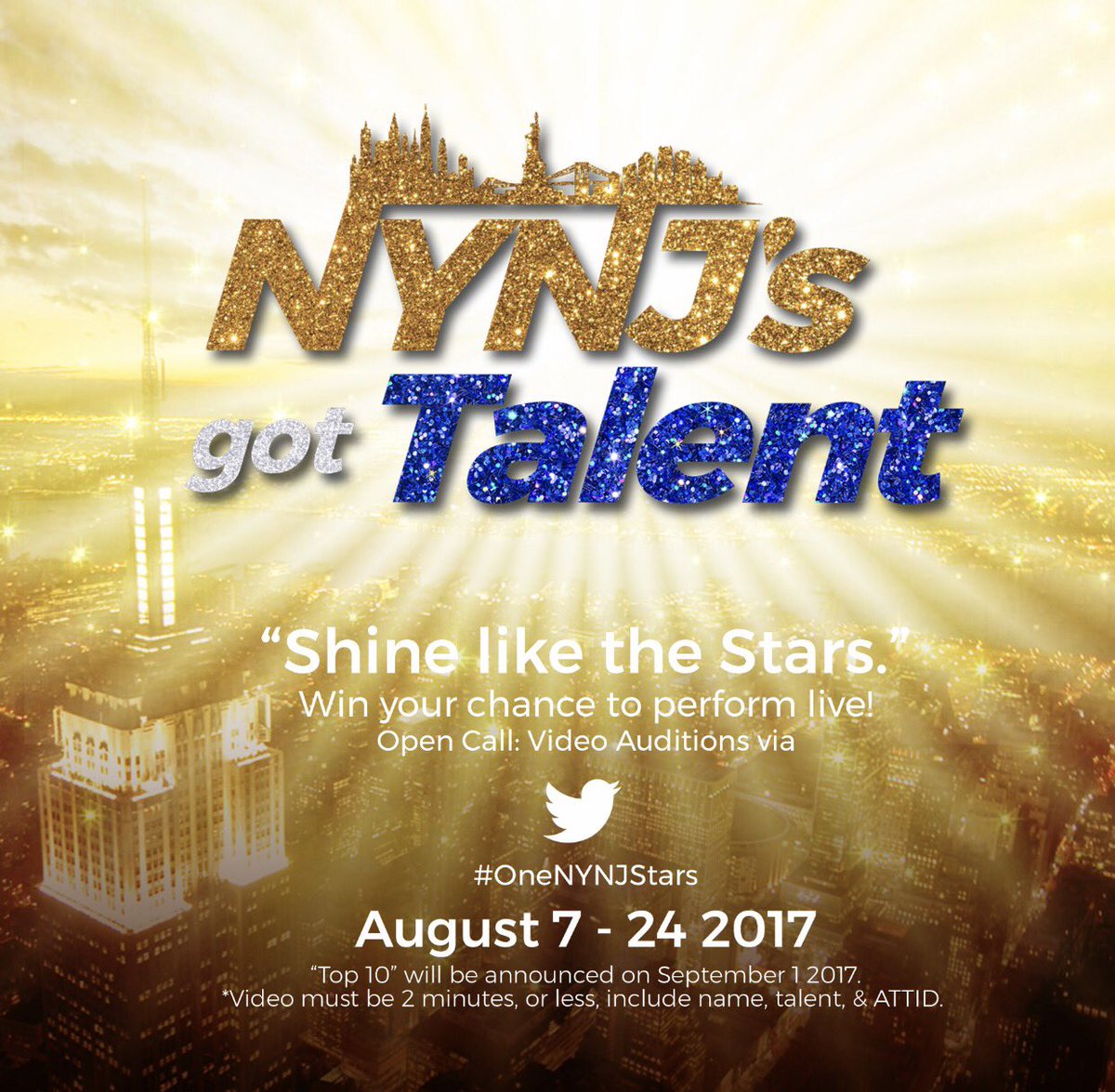 AntMerc17's tweet photo. #OneNYNJ we are looking for some talent in August! Show us what you've got in an up to 2 minute video! Tweet it and use #OneNYNJStars https://t.co/qAnvZA52jJ