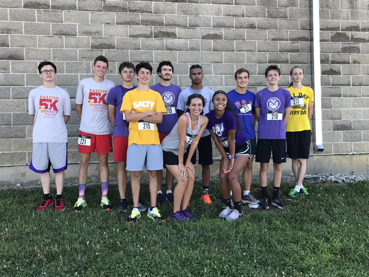 XCMiddie's tweet photo. Great times posted at the Fenwick 5k this morning! 21 days until first meet of the season!😈
#MiddieXC https://t.co/PzrhOcZCw1