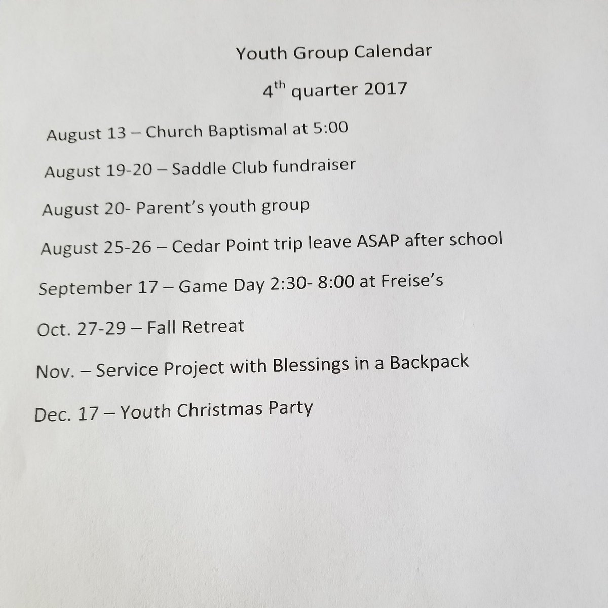 ignite___BBC's tweet photo. People who worked last fundraiser have $30 toward trips. Sign up work hard have fun. https://t.co/01sjvMKFFu