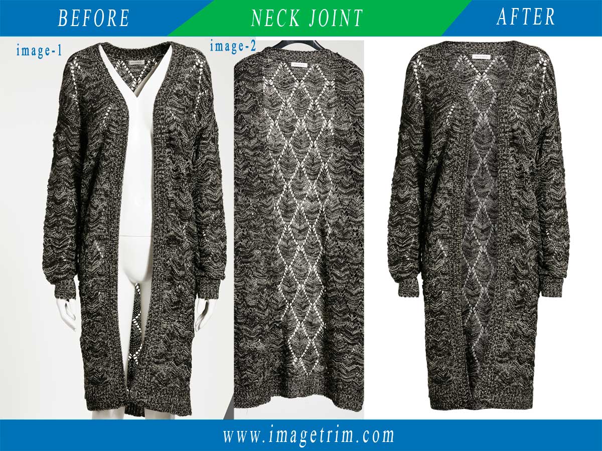 ImageTrim1's tweet image. Neck joint is one kind of ghost mannequin service which is done on garments items.