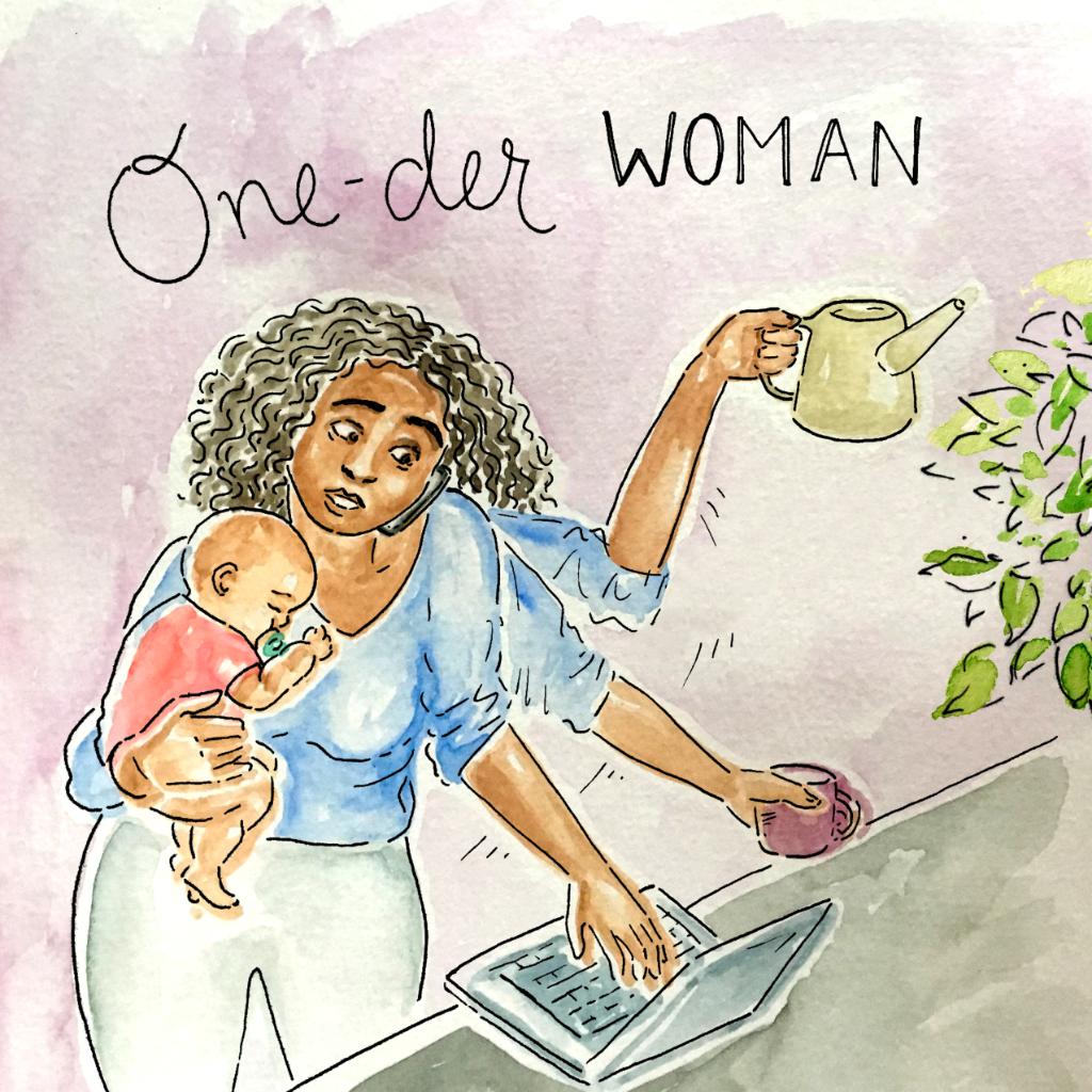 I laugh when I remember all the things I learned to do with one hand when my kids were little. #WBW2017 (@kimothyjoy)