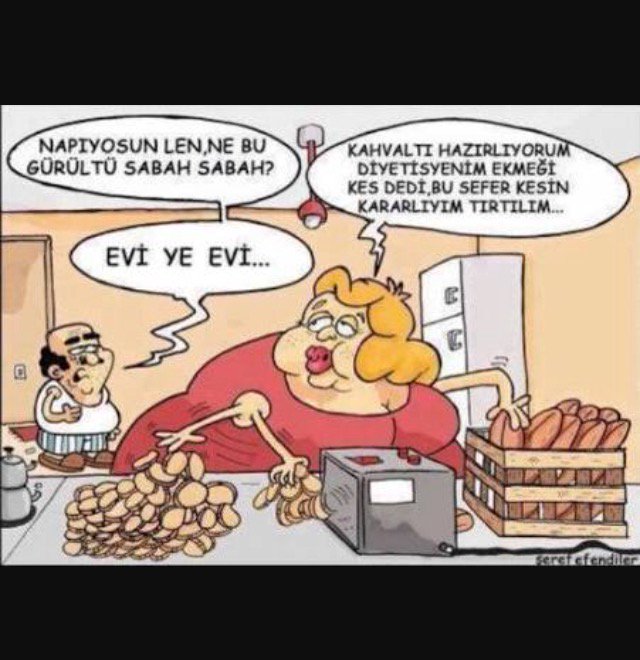 Oysaki nefes alsa kilo alıyordu , yoksa ne yemesi ..