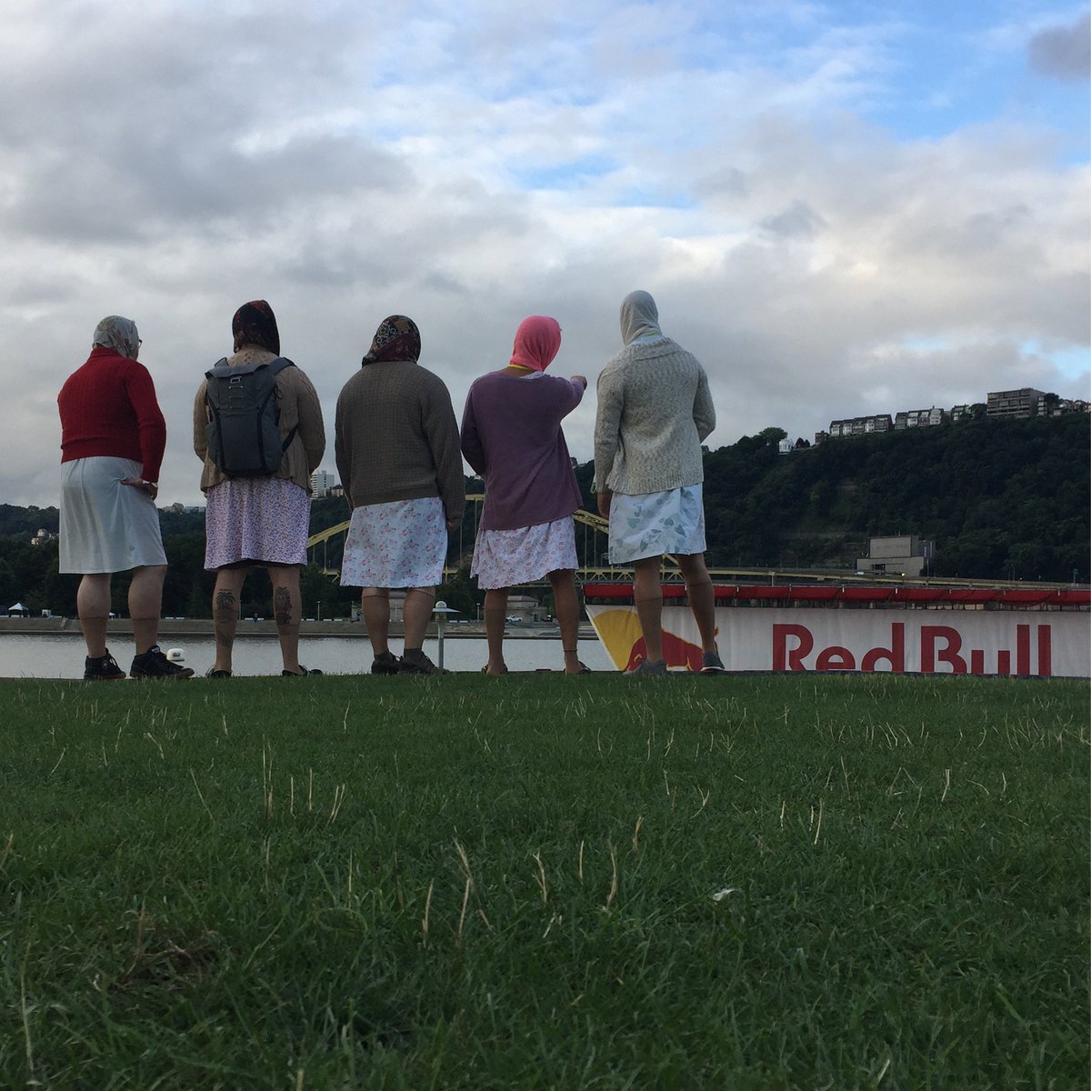 PolishSpill's tweet photo. Pre-flight checklist. Preparing for take off. Grannies go hard. #Flugtag @redbull #redbullflugtag #PolishSpill @SmithBrosAgency https://t.co/idPQ0uqZ2p