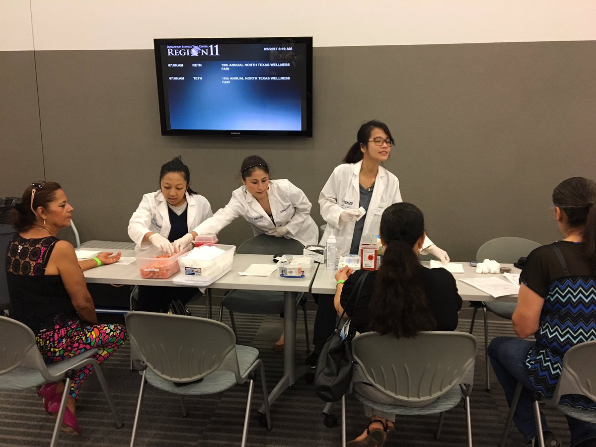 ESCRegion11's tweet photo. Hosting Annual North Texas Wellness Fair at @ESCRegion11 today! Free to community! Immunizations &amp; more! Adults and children! #community https://t.co/FsZnNaO2JC