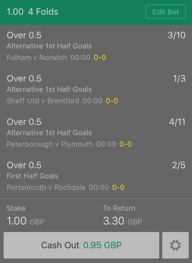 OnePoundPunt's tweet image. 🔘£1-£10 2 Hour Challenge🔘

Bet 1. 

£1 Returns £3.30. 

#TwoHourChallenge 
#inplay
#livebettingtips 
#Livebet