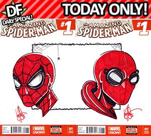 DynamicForces's tweet photo. TODAY! LUCKY SEVEN SPIDEY SET SUNDAY! ft an all-new @Kenhaeser #SpiderManHomecoming sketch! #com1cbooks https://t.co/33SwQXiVVV https://t.co/9osPGAXZr7