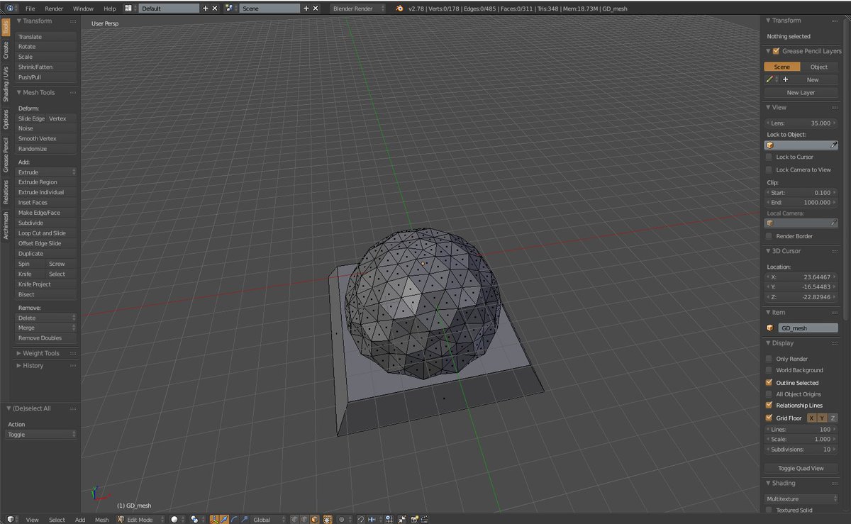 CorsairGame's tweet photo. Found an interesting shape that could become a sensor dome or something similar in Corsair (https://t.co/xF2bQkJFZz).
#gamedev #blender3d https://t.co/6jdtieCHwk