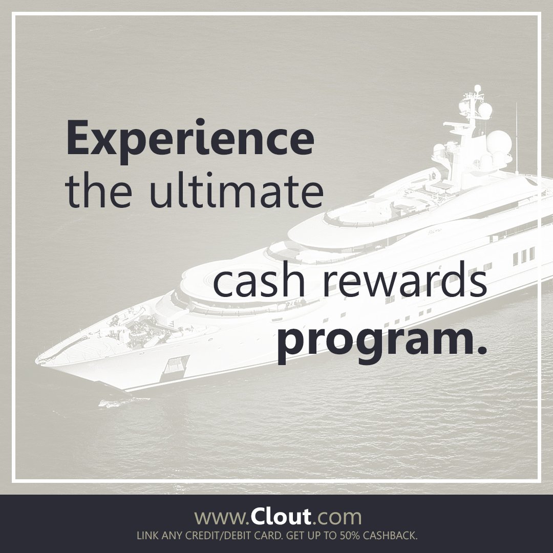If you spend money, Clout is for you. 
Upgrade your cash rewards at Clout.com
#lifetimerewards #cashbackprogram #rewardsprogr