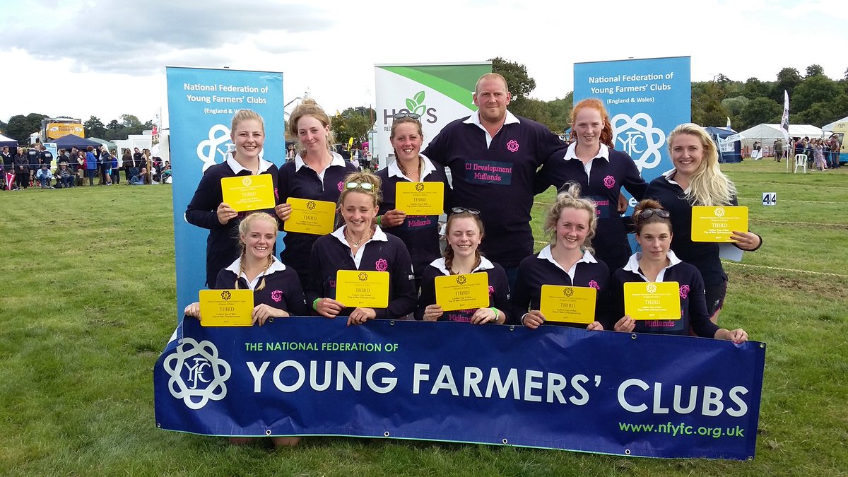 Third place goes to Melton Mowbray yfc <a href="/LFYFC/">Leics & Rutland YFC</a> #yfccomps in the ladies competition