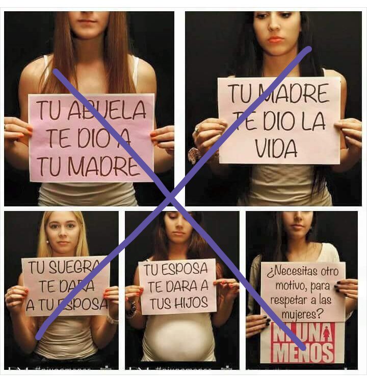 Una mujer NO tiene por qué tener hijos, no te debe nada y la razón para que la respetes no es que te haya dado a tu familia.