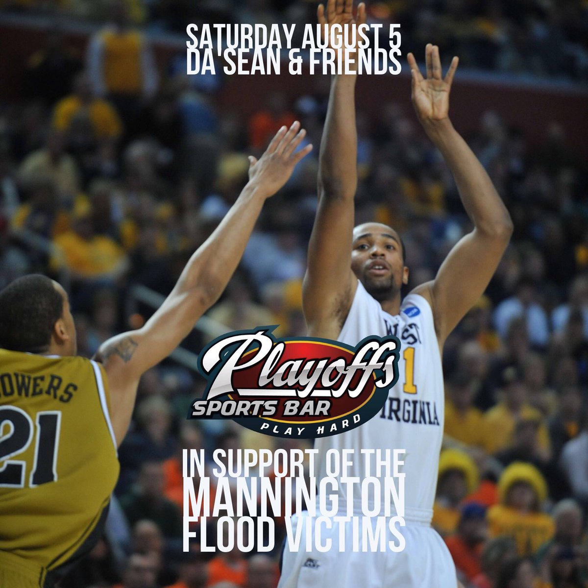 DJYEMI's tweet photo. Today @ 1Pm. Come through @playoffs_wv and bring supplies and anything to help flood victims of the flood! #SupportWV https://t.co/dAzzOJjCkY