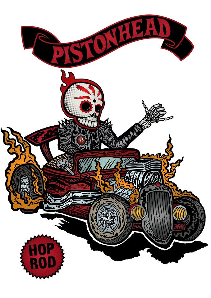 Hop Rod! #beer #illustration #punk #poster #design #art #hotrod #art #poster #print #ink #inking #beerio #CraftBeer #Brewers
