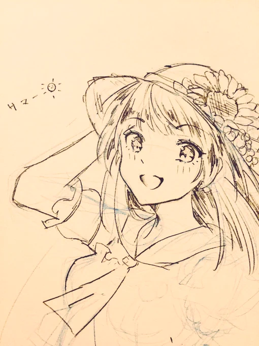 5000兆年振りに絵を描いてる 