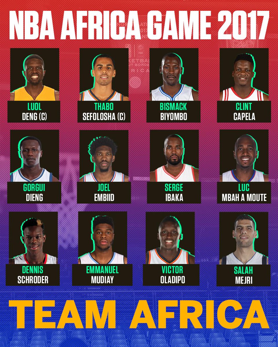 espn's tweet photo. The #NBAAfricaGame tips off at 11 a.m. ET on ESPN2.

These rosters have some star power: https://t.co/qBMiC4IaRW
