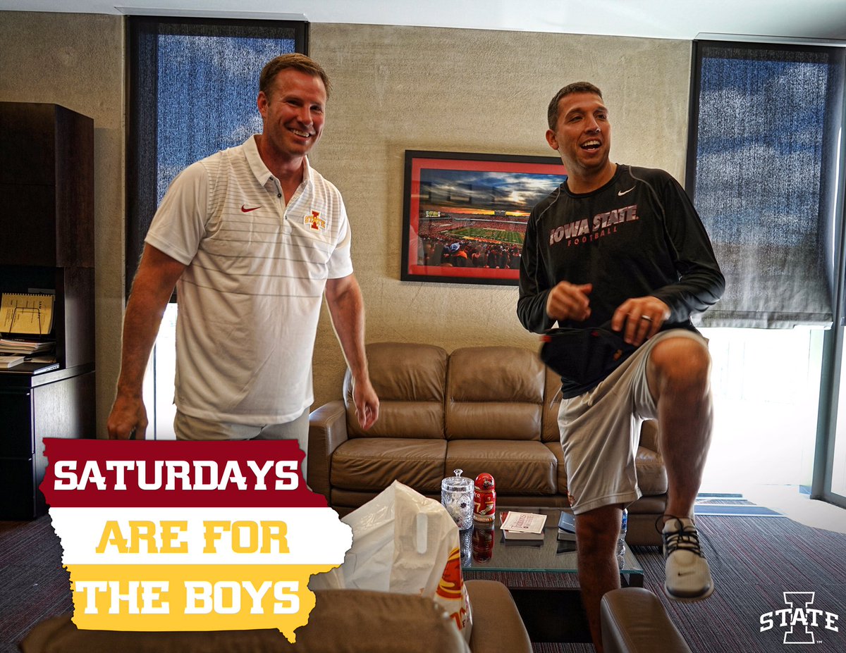 CycloneFB's tweet image. The first Saturday of fall camp, the Cyclones are ready to send it! 🌪

#SaturdaysAreForTheBoys