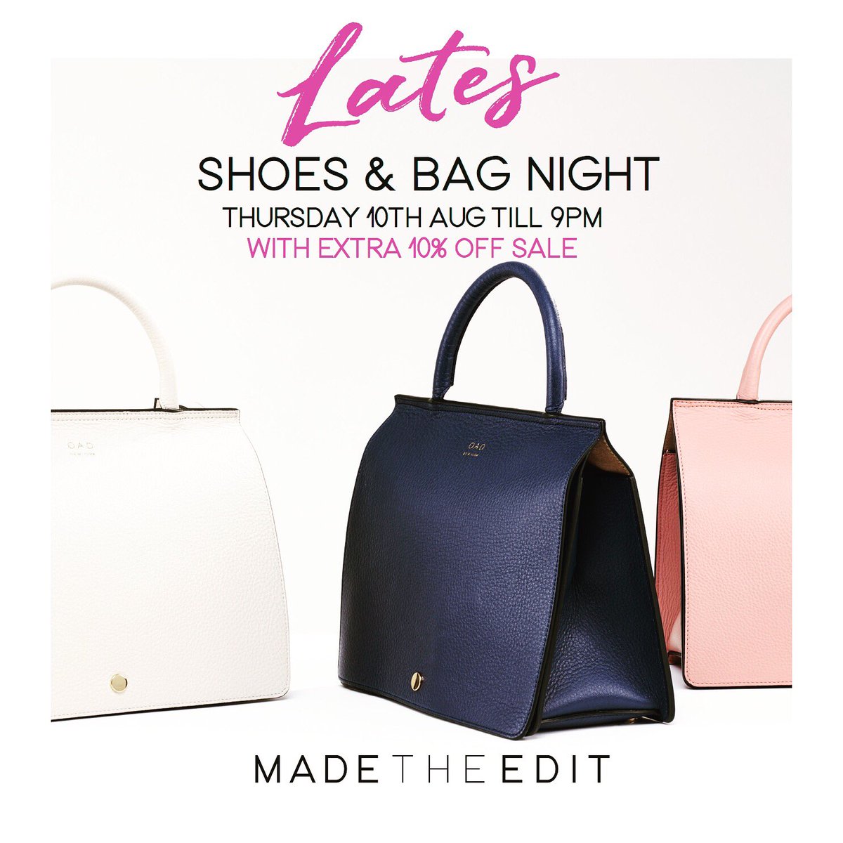 madetheedit's tweet photo. This Thursday is a late one before we close for a month whilst we get our new store ready! #excitingtimes #sale #battersea https://t.co/zrfUNiXWnv