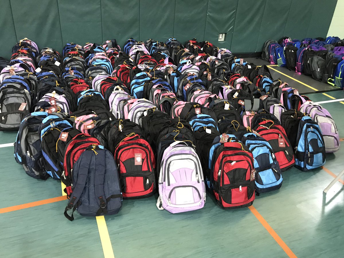 It's almost time to hand these out - thanks to all who contributed! #backtoschool #charity