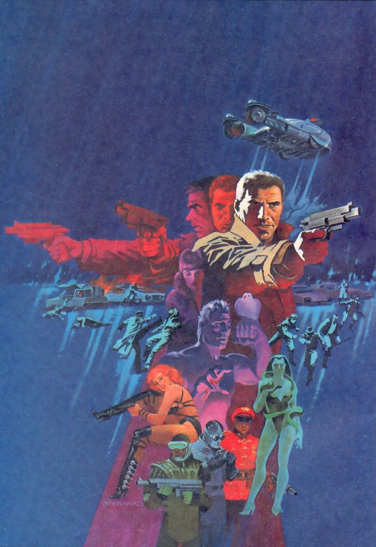 WeAreTheMutants's tweet photo. Jim Steranko cover art for Marvel's Blade Runner adaptation, 1982 https://t.co/S6mZhtnsuP