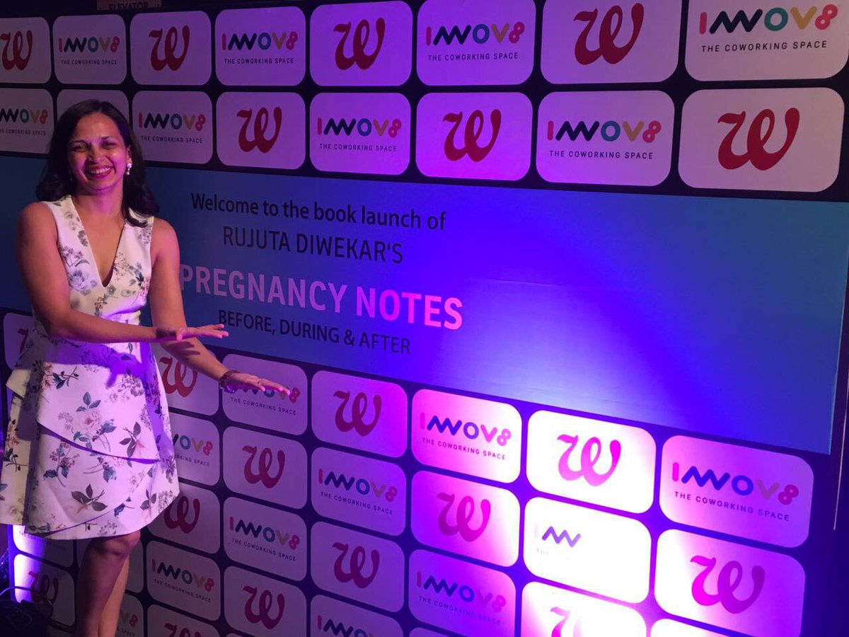 WestlandBooks's tweet photo. #PregnancyNotes launch by @RujutaDiwekar in #Bengaluru today. https://t.co/ZL5rGWefXI