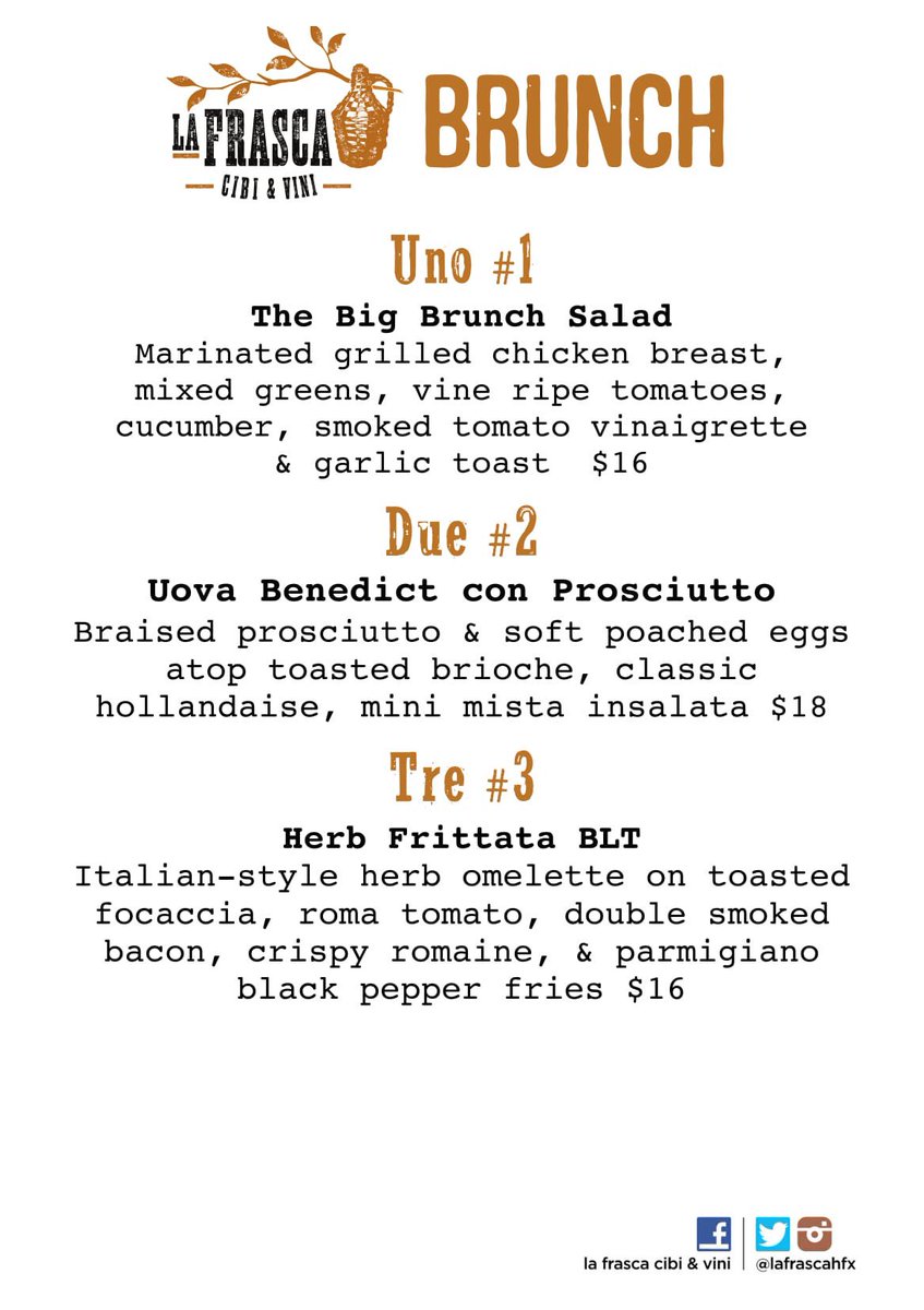 LaFrascaHfx's tweet photo. Let's do brunch! #halifax #longweekendbrunch @SpringGardenRd https://t.co/BiXWSlFO2x