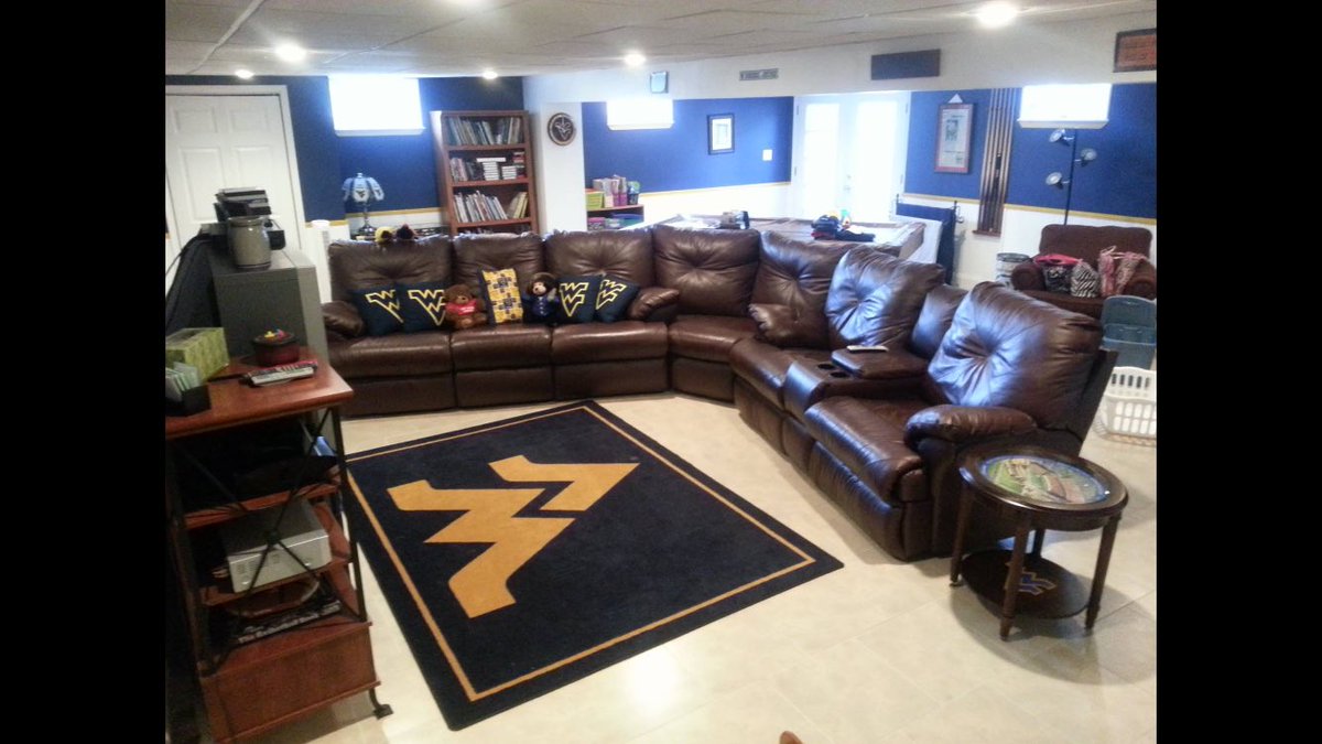 CoachCorbin's tweet photo. I love florida, but man I miss my WV man cave for college 🏈! https://t.co/9CSkQQWP8X
