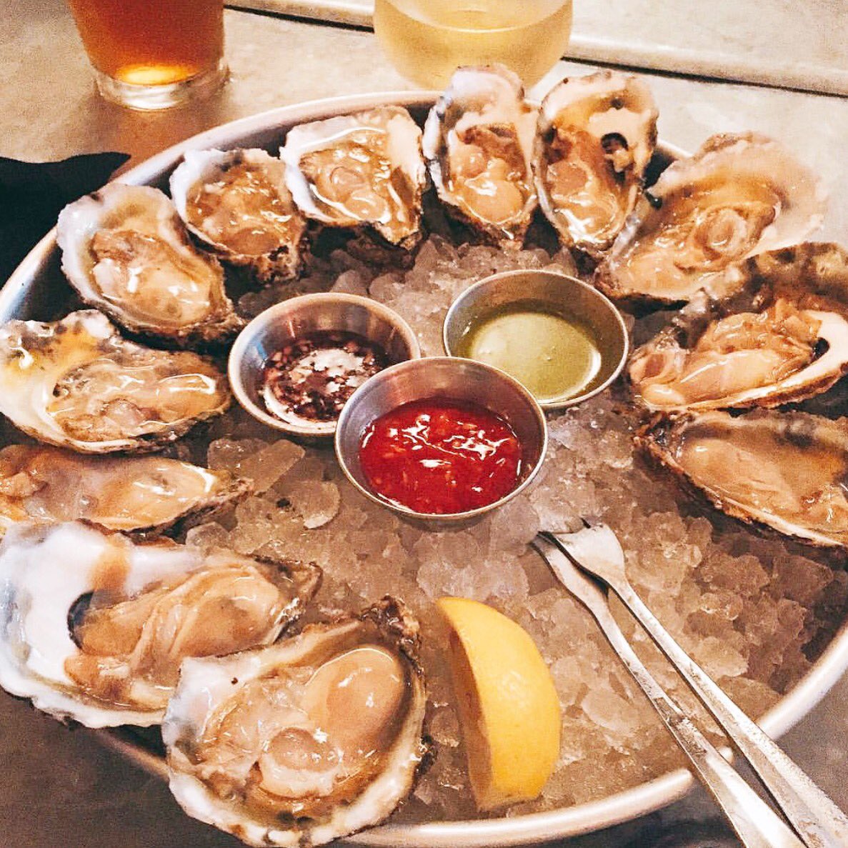 #NationalOysterDay: half price bay #oysters // all day // all night here and @blackjackbardc &amp; <a href="/tiltsidebar/">Tilt Side Bar</a>.