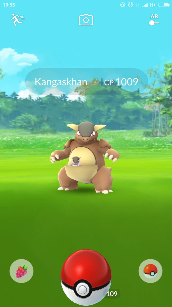 AlbenPlay's tweet photo. Kangaskhan a llegado a Europa!!! #PokemonGo https://t.co/4dCaWkdflo