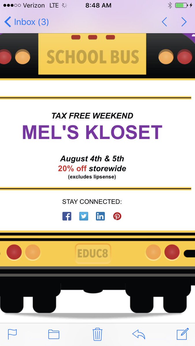 MelsKloset's tweet photo. Last day for 20% off!! Lots of NEW arrivals to choose from https://t.co/Nfjj3IkYX1