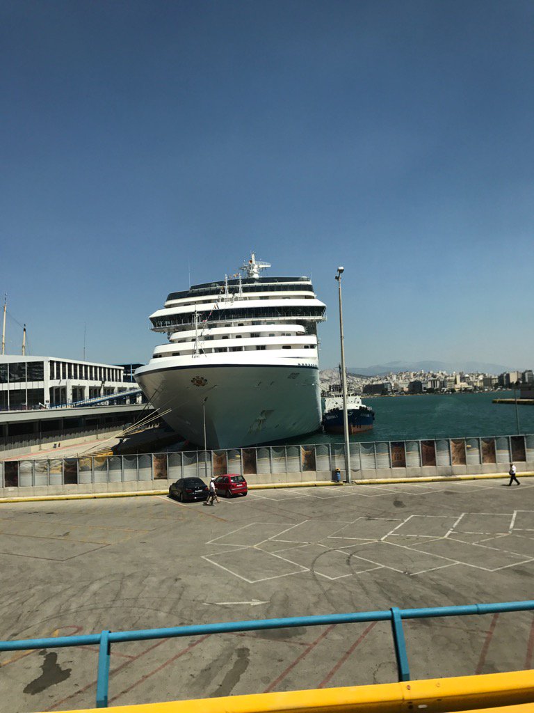 GSYCruiseShips's tweet photo. Came across Oceania Cruises #Riviera whilst visiting Athens, mid size ship catering for end of American cruise market https://t.co/XFWgbXIIY0