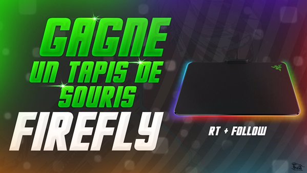 LudoConcoursKDO's tweet photo. 🎁BIG CONCOURS 2K🎁

🎁GAGNE UN TAPIS DE SOURIS RAZER FIREFLY🎁

👉RT &amp; FOLLOW

@LudoConcoursKDO
@Give_Safe
@Juju_Concours
@6d4Erwann

👉TAS:500RT https://t.co/cpEOj0SinD