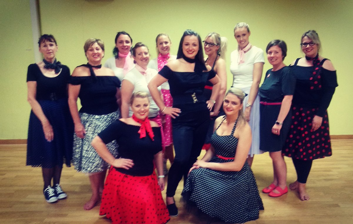 Ruth and her #pinkladies today for her #grease #henparty #danceclass in #Cambridge today! That wig looks so good on her! <a href="/CheerleadingCo/">Cheerleading Company</a>
