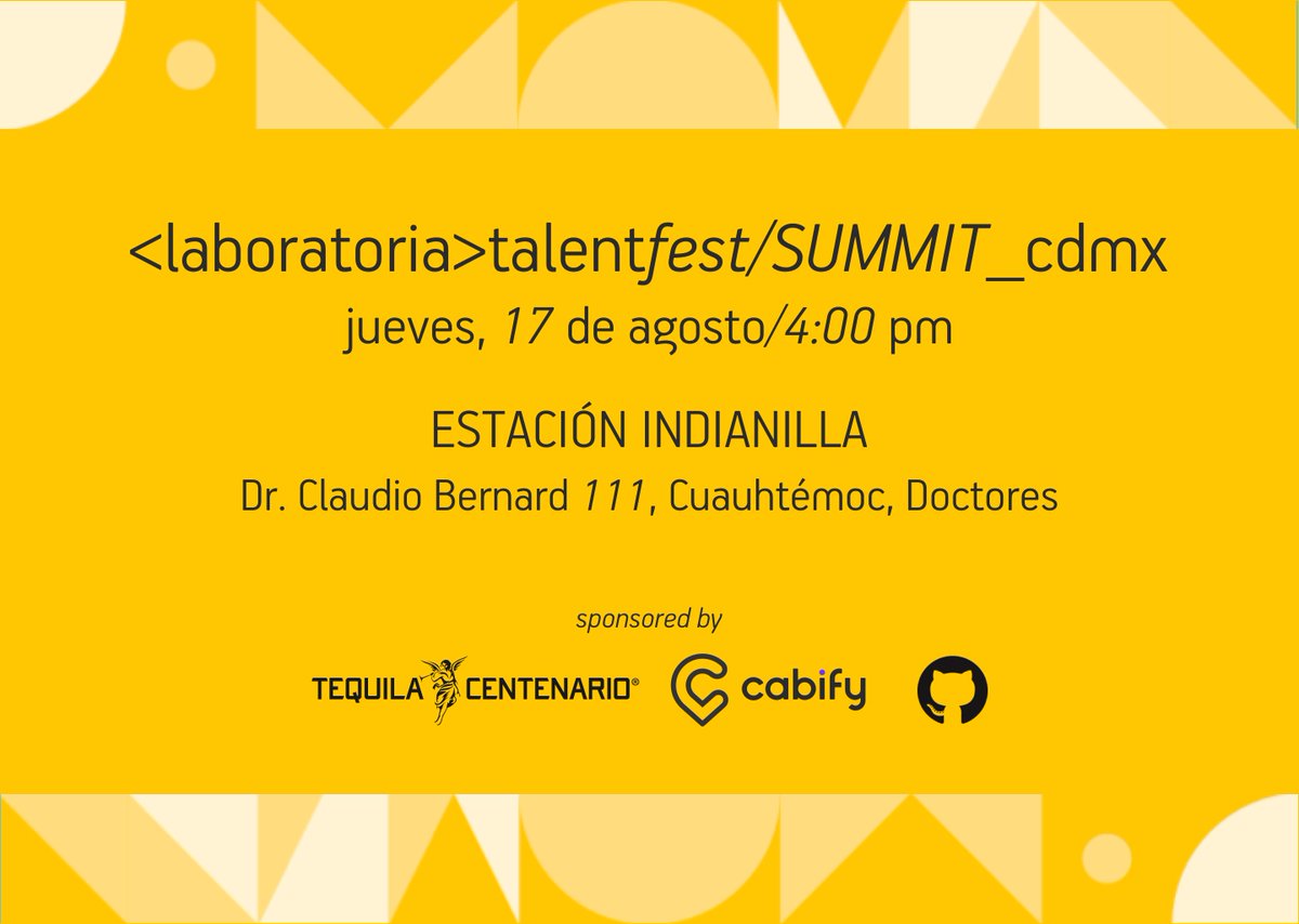 HFMexicoCity's tweet photo. ¡No te pierdas el #Summit2017CDMX de @LaboratoriaMX 17/08! Conferencias, paneles, networking y música https://t.co/DyltMm0zRG https://t.co/q8rFuQkWGs