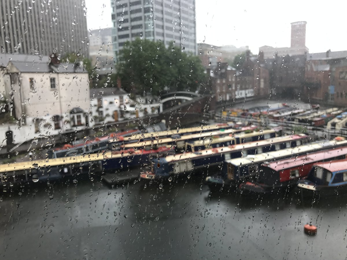MikePrinceNews's tweet photo. The view from the Made in Birmingham Newsroom looks great even in an August downpour. https://t.co/R9wJj4JGgO