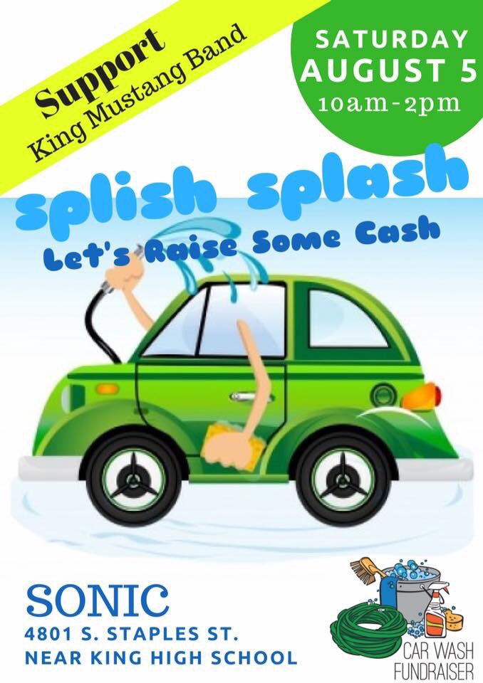 CSal6212's tweet photo. This is happening right now! $5 for a car wash is a great deal! Our kids are working hard in this TX heat! #MustangPride https://t.co/rSJCZcEF0V