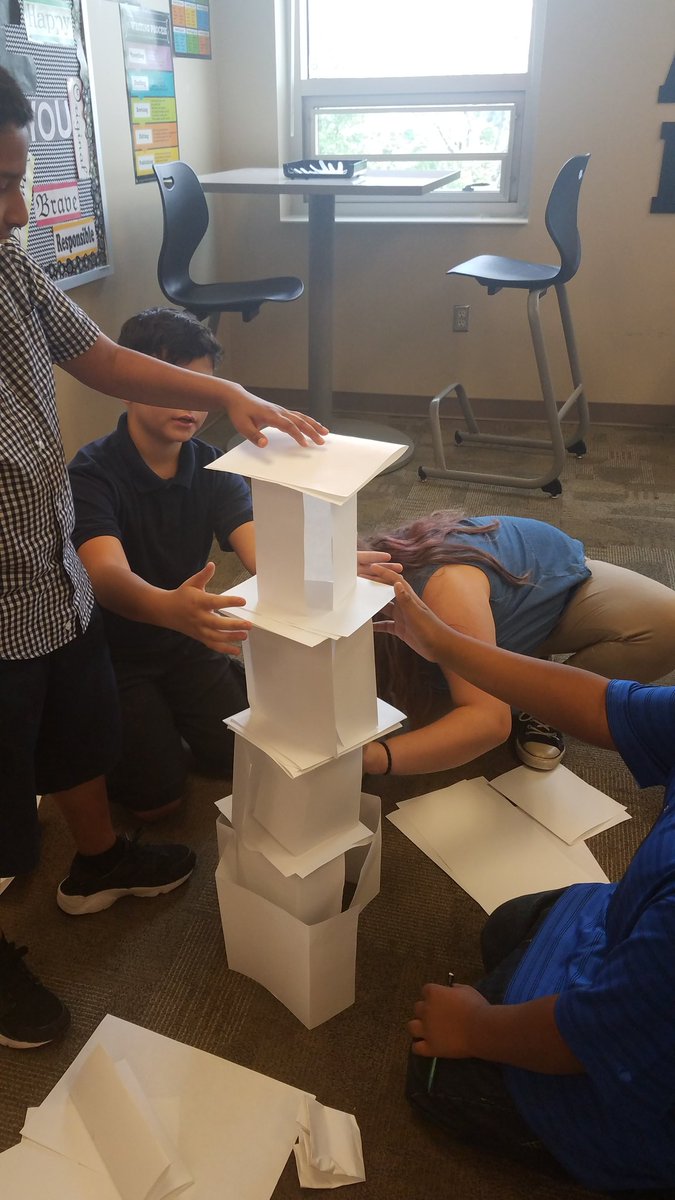 CharonRuggs's tweet photo. Week 1activities. Build the highest tower...Gathering data... who's my hogs,  logs, leaders, and motivators? #180MSDWarren #teambuilding https://t.co/vzB4h8l01Z