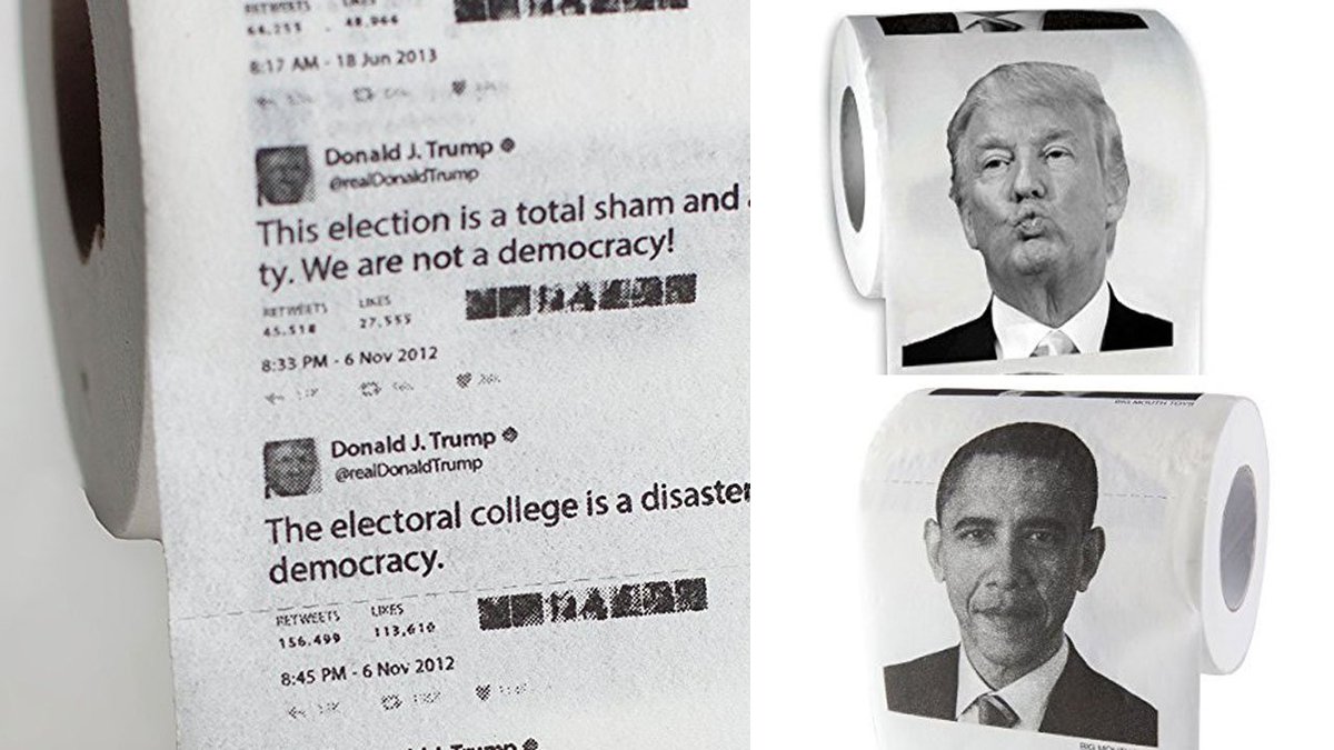 Would you buy this toilet paper with Trump's tweets? bit.ly/2ued9gP https://t.co/P9yUiafxPC