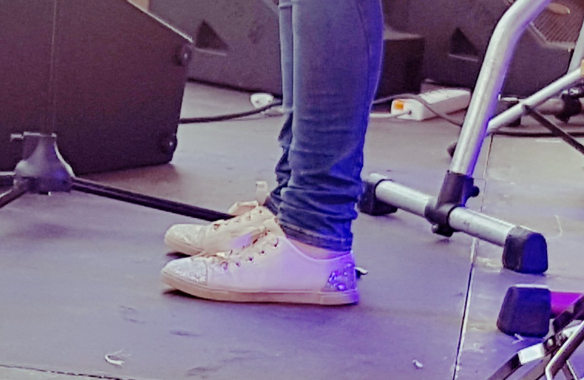 SARecStudios's tweet photo. #RandomFootShot of @Goodlucklive at @intlbeerdayfest today. #sparkles #SAMUSIC https://t.co/FjbxHmuHiU