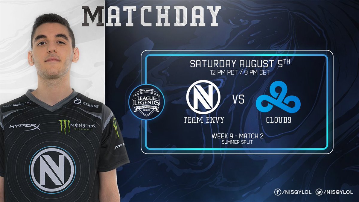 Nisqy's tweet image. Last series of the Regular Season starting soon against @Cloud9 ! Let's make some entertaining games ! #NVWIN