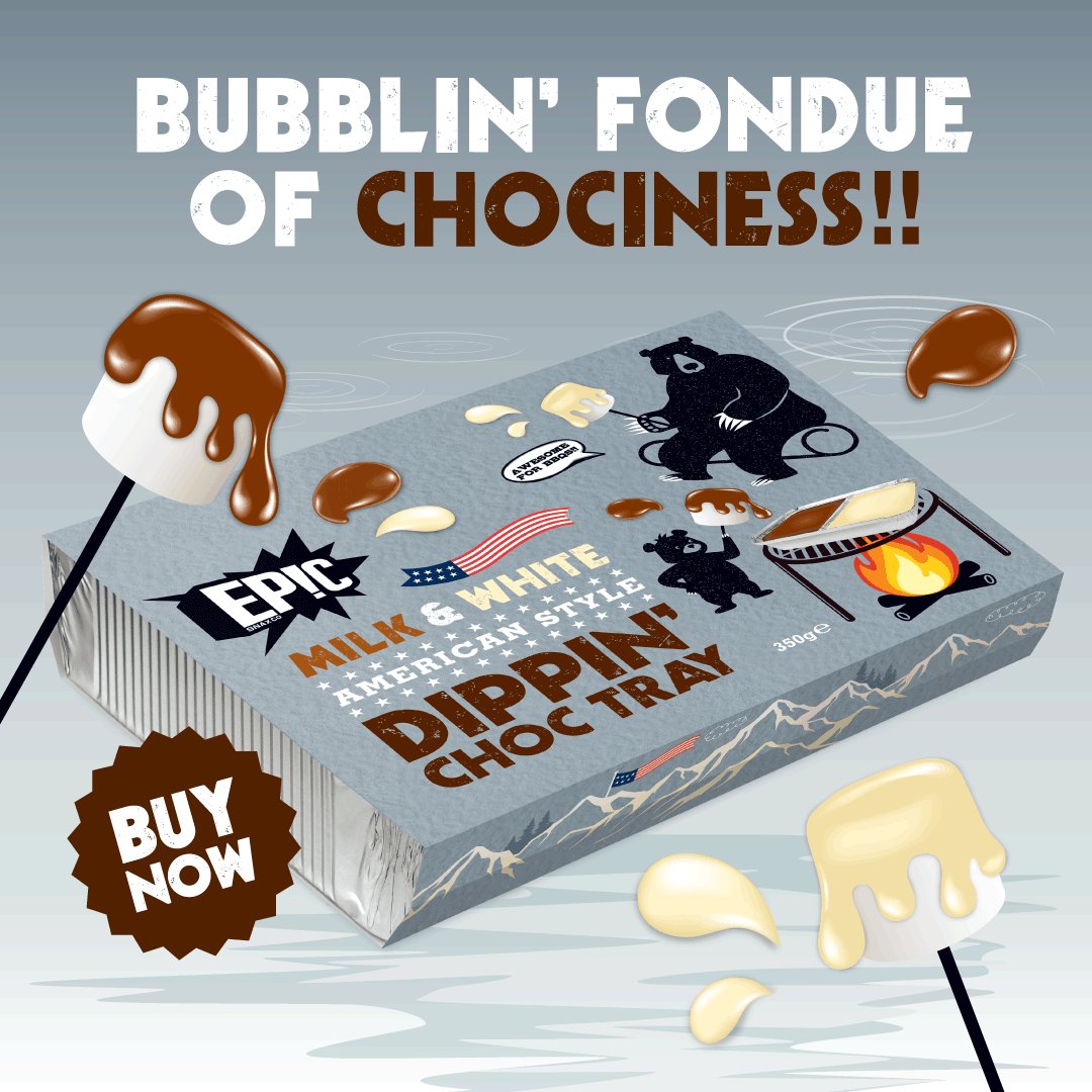 EpicSnax's tweet photo. Something Epic'ally sweet to round off your BBQ? Get Dippin'!! #AvailableInTescoNow https://t.co/qKwgAtegCS