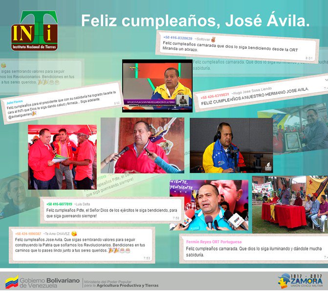 #5Ago Todo el personal del #INTi felicita a nuestro presidente <a href="/avilaelguerrero/">Jose Avila</a> en su cumpleaños ¡Felicidades!🎂
