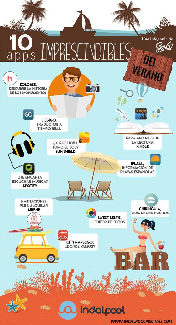 indalPoolGroup's tweet image. Las 10 apps imprescindibles para este verano