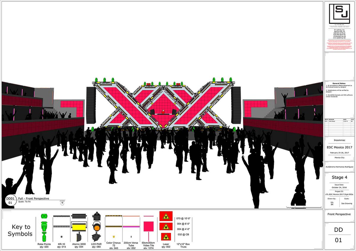 livedesignmag's tweet image. Check out SJ Lighting Steve Lieberman's #lightplot for Neon Garden, Wasteland &amp;amp; Dos Equis stages at #EDCMexico goo.gl/8hcgPD