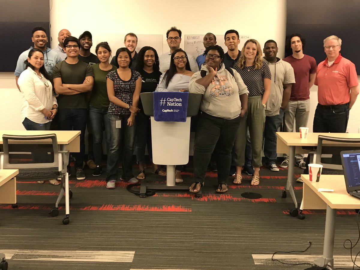 the_jack_cox's tweet photo. Another excellent session with the students of @bridgecmty learning #Alexa development. @CapTechListens https://t.co/7OJHJ0zybQ